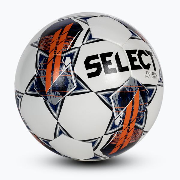 SELECT Select Futsal Master Grain V22 футболна топка бяло и синьо 310015