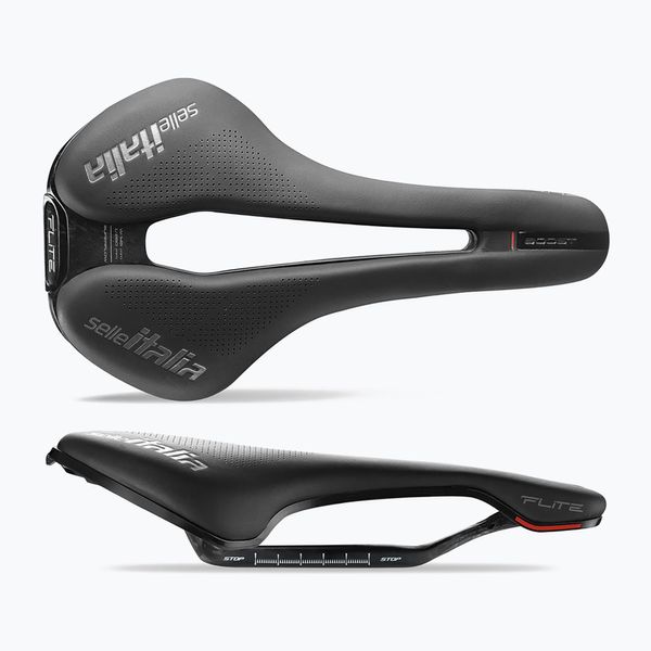 Selle Italia Седло за велосипед Selle Italia Flite Boost Kit Carbonio Superflow Carbon Rail+10Mm Fibra-Tek черно SIT-017A920ICA011