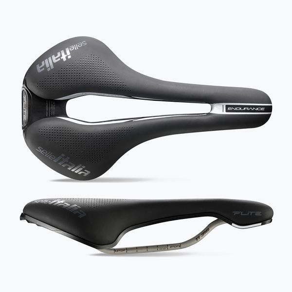 Selle Italia Седло за велосипед Selle Italia Iron Evo Kit Carbonio Superflow Hd Rail Fibra-Tek черно SIT-031A501ICA008
