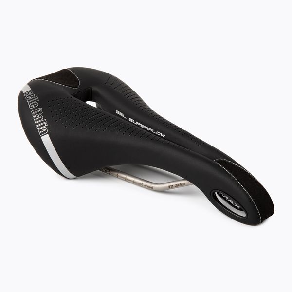 Selle Italia Седло за велосипед Selle Italia MAX FLITE GEL SUPERFLOW L TI 316 черно SIT-024H901IKC002