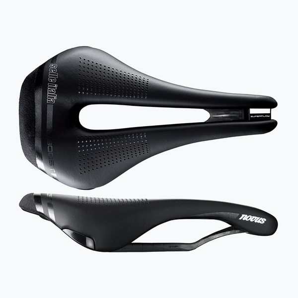 Selle Italia Седло за велосипед Selle Italia Novus Boost Kit Carbonio Superflow L Ti 316 Rail Fibra-Tek черно SIT-080A802ICA001