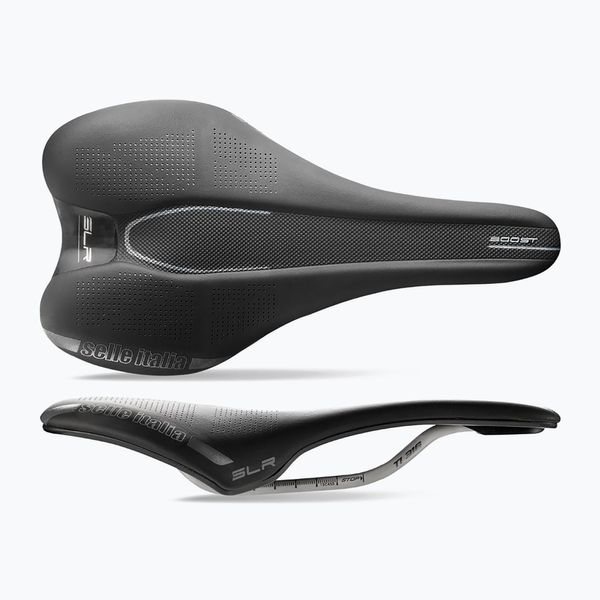 Selle Italia Седло за велосипед Selle Italia Slr Boost Ti 316 Rail Fibra-Tek черно SIT-041A120IKC001