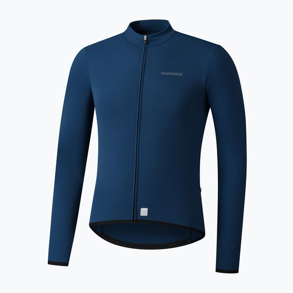 Shimano Мъжки потник за велосипед Shimano Vertex Thermal LS Jersey син PCWJSPWUE13MD2705