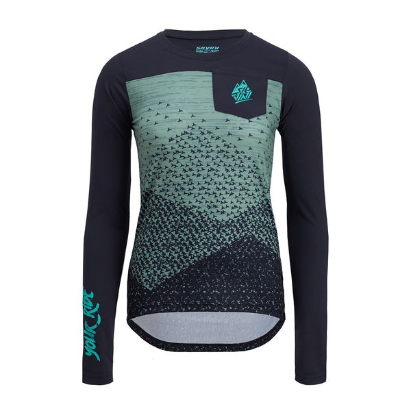 SILVINI SILVINI дамска колоездачна фланелка Ella черно-зелена 3122-WD2036/32411