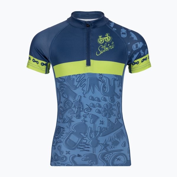 SILVINI SILVINI Scrivia детска колоездачна фланелка синя 3119-CD1434/3042/110-131