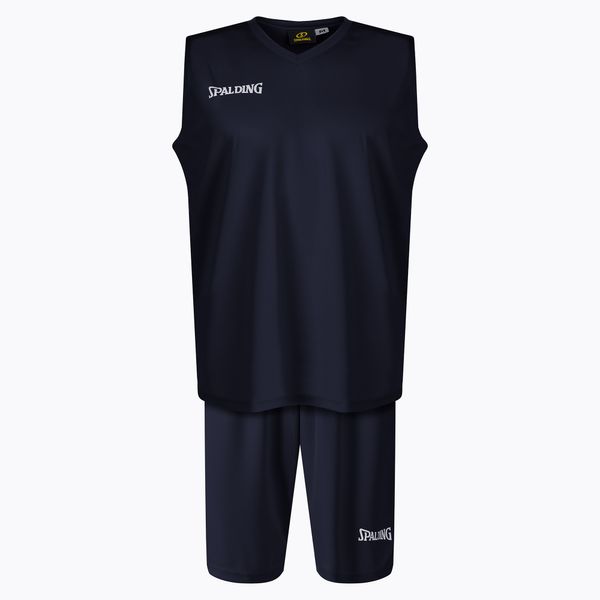 Spalding Spalding Atlanta 21 мъжки баскетболен комплект шорти + фланелка тъмно синьо SP031001A222