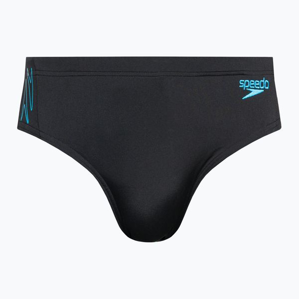 Speedo Мъжки бански Speedo Hyper Boom Splice Swim Brief black/blue 8-00301715147