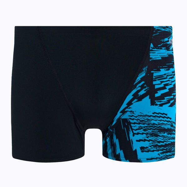 Speedo Мъжки боксерки за плуване Speedo Allover V-Cut Aquushort D812 black 68-09734D812