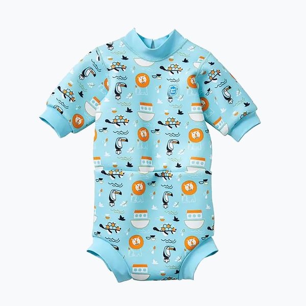 Splash About Детска пяна за плуване Splash About Happy Nappy Noah's Ark 1mm blue HNWNOAL
