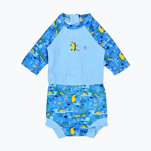 Splash About Детски гащеризон UPF 50+ Splash About Happy Nappy синьо HNSSCSL