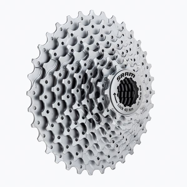 SRAM SRAM 07A CS PG-970 11-34 9 Speed сребърна велосипедна касета 00.0000.200.394