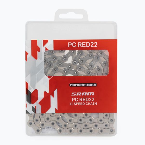 SRAM Верига за велосипед SRAM CN PCRED22 114LI W/ PWR.LCK 11S 1 сива 00.2518.005.003