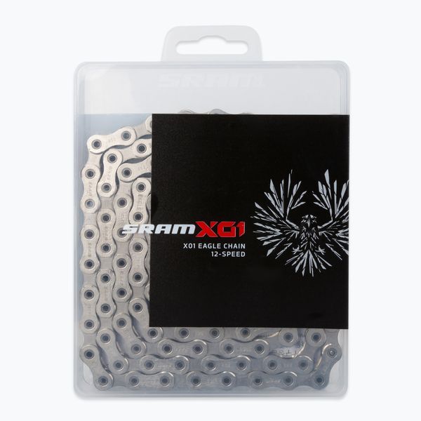 SRAM Верига за велосипед SRAM CN PCX01 EAGLE 126LI W/ PWR.LC silver 00.2518.023.011