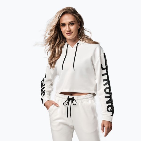 STRONG ID Дамски суитшърт STRONG ID Branded Crop бял Z1T02502