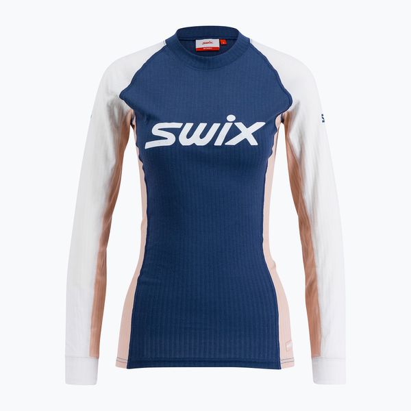 Swix Дамска термо тениска Swix Racex Bodyw синьо и бяло 40816-75400-S