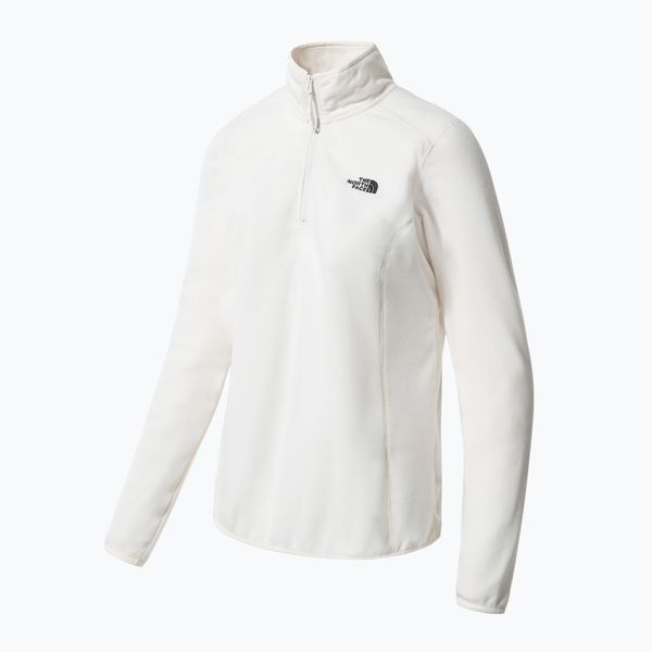 The North Face Дамски поларен суитшърт The North Face 100 Glacier 1/4 Zip white