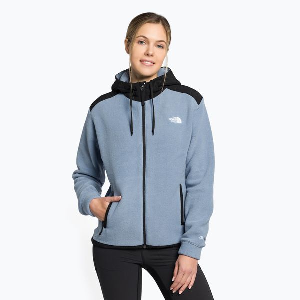 The North Face Дамски поларен суитшърт The North Face Alpine Polartec 200 FZ с качулка син NF0A7UJS7V51