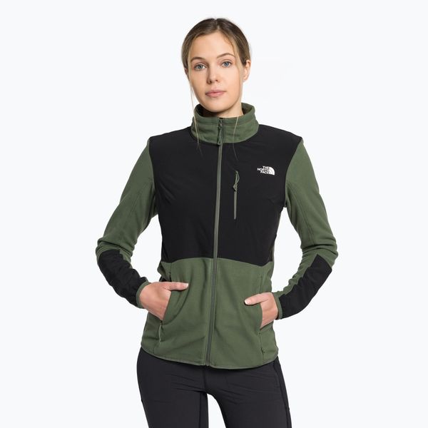 The North Face Дамски поларен суитшърт The North Face Diablo Midlayer black-green NF0A5IHUWTQ1