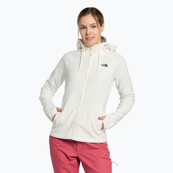 The North Face Флийс качулка за жени The North Face Homesafe FZ Fleece Hoodie white NF0A55HNR8R1