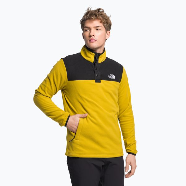 The North Face Мъжки поларен пуловер The North Face Homesafe Snap Neck Fleece Pullover yellow NF0A55HM76S1