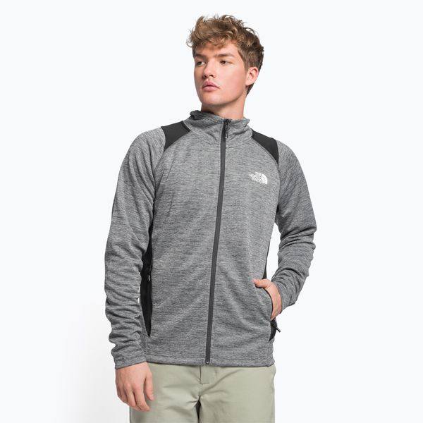The North Face Мъжки суитшърт за трекинг The North Face AO Midlayer FZ grey NF0A5IMFYLM1