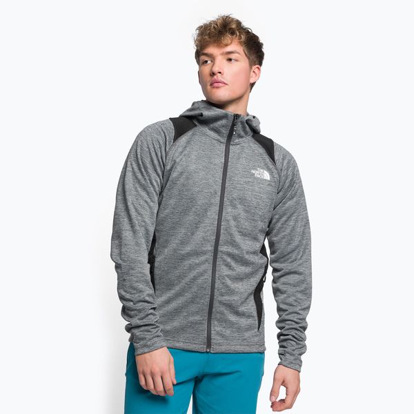The North Face Мъжки суитшърт за трекинг The North Face AO Midlayer FZ Hoodie grey NF0A5IMGYLM1