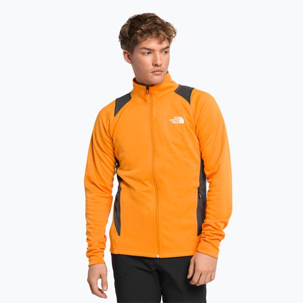 The North Face Мъжки суитшърт за трекинг The North Face AO Midlayer FZ Hoodie yellow NF0A5IMF8M61