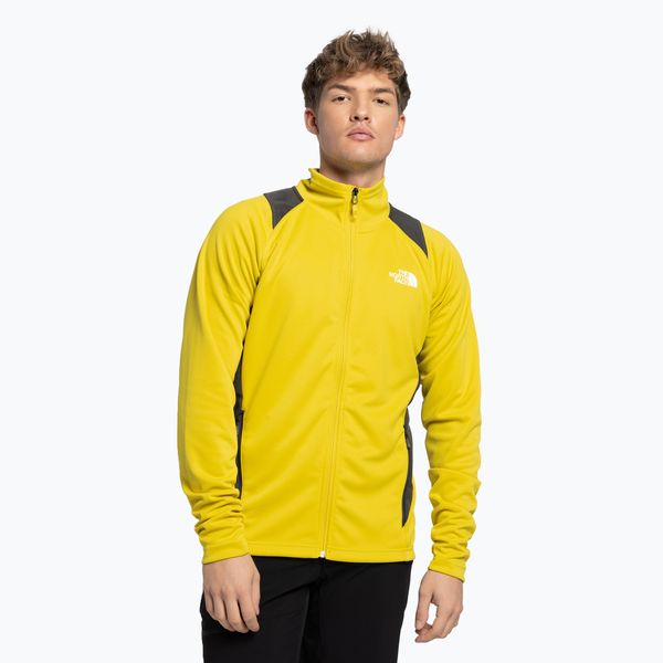 The North Face Мъжки суитшърт за трекинг The North Face AO Midlayer FZ Hoodie yellow NF0A5IMFW8B1