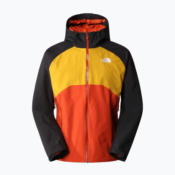 The North Face Мъжко дъждобранно яке The North Face Stratos black-orange-red NF00CMH9IMV1