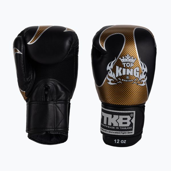 Top King Боксови ръкавици Top King Muay Thai Empower черни TKBGEM-01A-BK