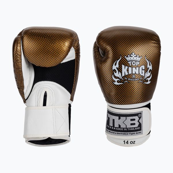 Top King Боксови ръкавици Top King Muay Thai Empower white TKBGEM-02A-WH