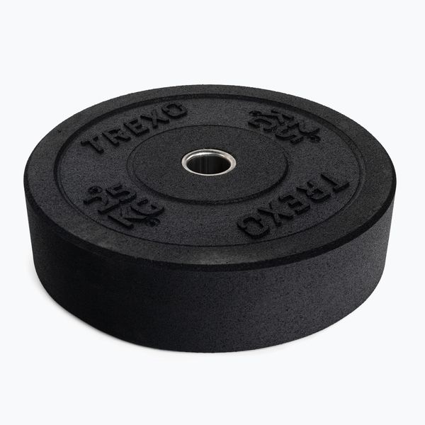 TREXO Олимпийска тежест Bumper TREXO черен TRX-BMP025 25 kg
