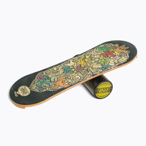 Trickboard Trickboard Classic Get Tricky цветна дъска за баланс с ролка