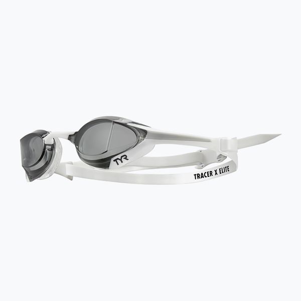 TYR Очила за плуване TYR Tracer-X Elite Racing дим/бяло LGTRXEL_072
