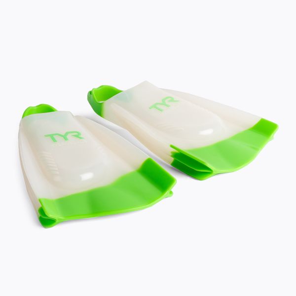TYR Плавници за плуване TYR Hydroblade в бяло и зелено LFHYD