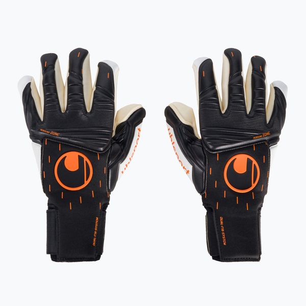 uhlsport Uhlsport Speed Contact Absolutgrip Finger Surround Вратарски ръкавици черно и бяло 101126301