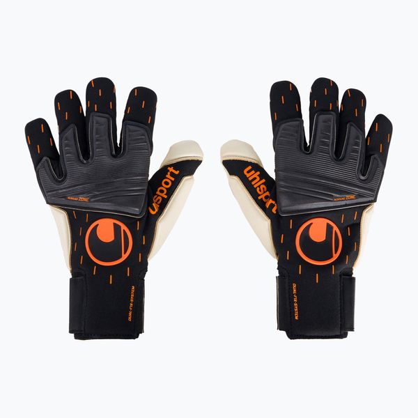 uhlsport Uhlsport Speed Contact Absolutgrip Reflex Вратарски ръкавици черно и бяло 101126201