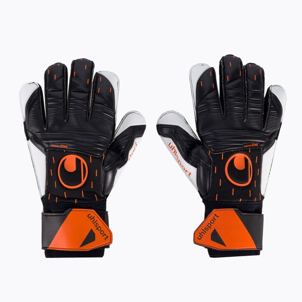 uhlsport Uhlsport Speed Contact Soft Pro вратарски ръкавици черно и бяло 101126801