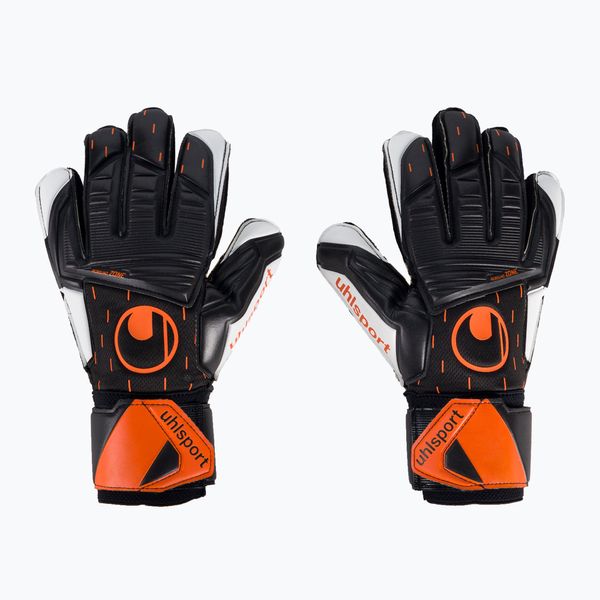 uhlsport Uhlsport Speed Contact Supersoft вратарски ръкавици черно и бяло 101126601