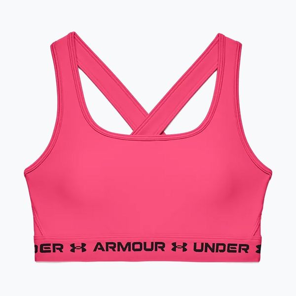 Under Armour Дамски сутиен за тренировка Crossback Mid pink 1361034