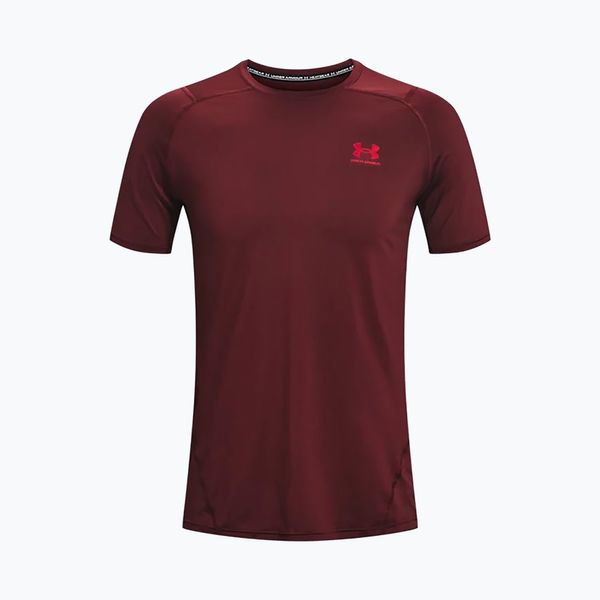 Under Armour Мъжка тениска за тренировки Under Armour HeatGear Armour Fitted maroon 1361683