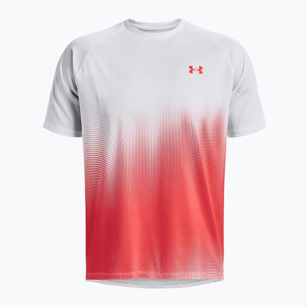 Under Armour Мъжка тренировъчна тениска Under Armour Tech Fade червено и бяло 1377053