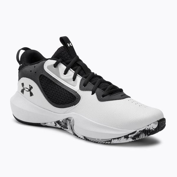 Under Armour Мъжки баскетболни обувки Under Armour Lockdown 6 бял-сив 3025616-101