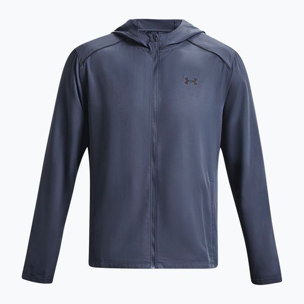 Under Armour Мъжко яке за бягане Under Armour Storm Run с качулка Blue 1376795
