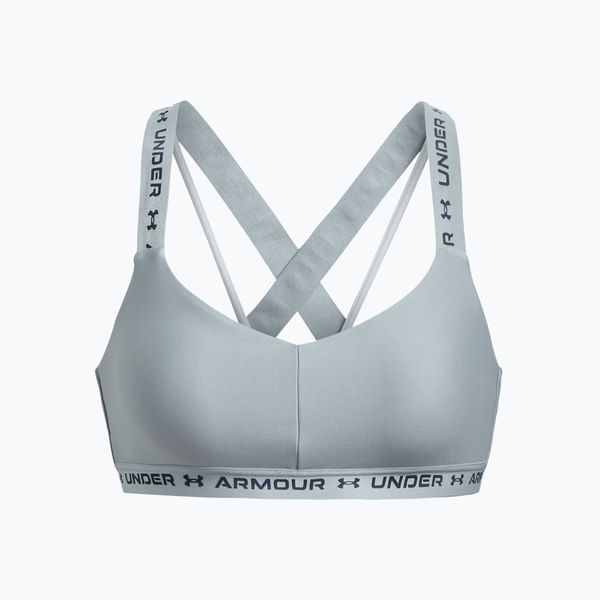 Under Armour Under Armour Crossback Low сив фитнес сутиен 1361033-465