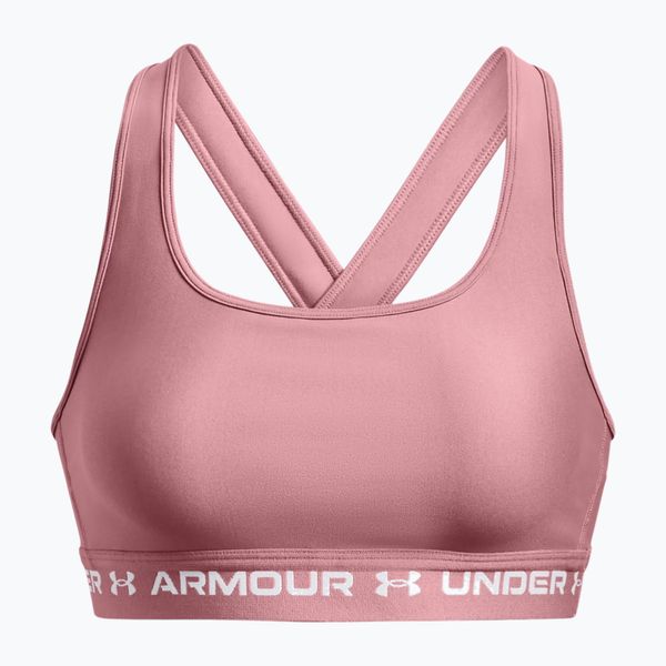 Under Armour Under Armour Crossback Mid фитнес сутиен розов 1361034-697