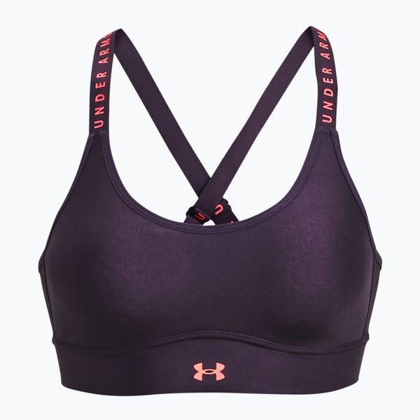 Under Armour Under Armour Infinity Covered Mid лилав фитнес сутиен 1363353-541