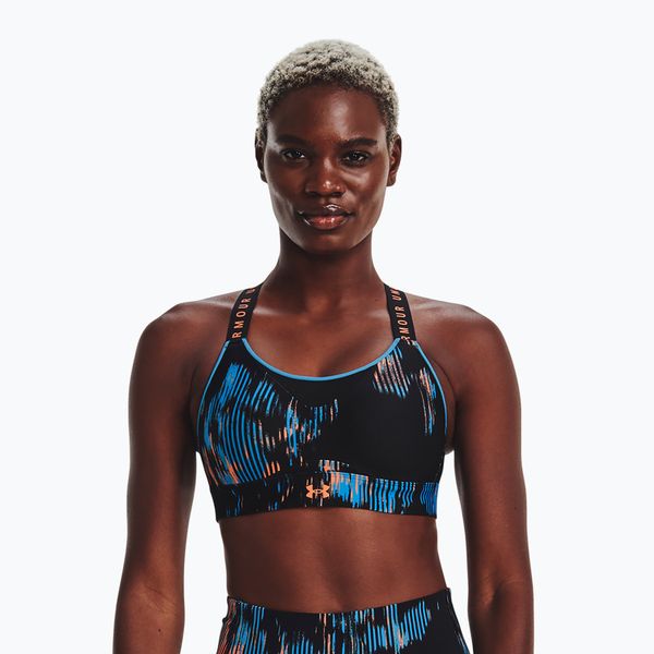 Under Armour Under Armour Infinity High Print дамски сутиен за тренировка черен 1369026