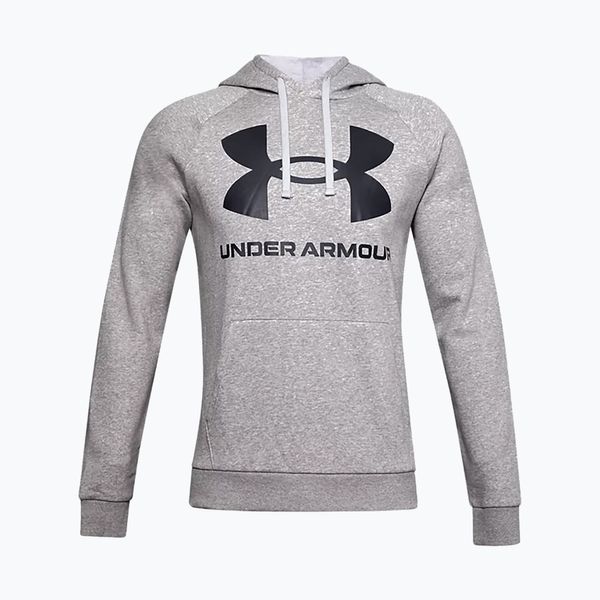 Under Armour Under Armour мъжки суитшърт с качулка Rival Fleece Big Logo Hd сив 1357093