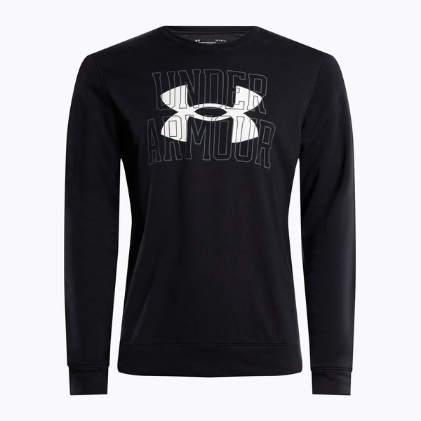 Under Armour Under Armour мъжки суитшърт за тренировки Rival Terry Logo Crew черен 1370391-001